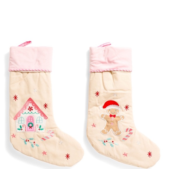 Cupcakes and cashmere Christmas whimsical Wonderland set of two stockings - Picture 14 of 14